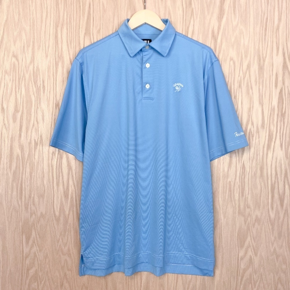 FootJoy Men’s FJ Striped Short Sleeve Polo Golf Shirt Size Large